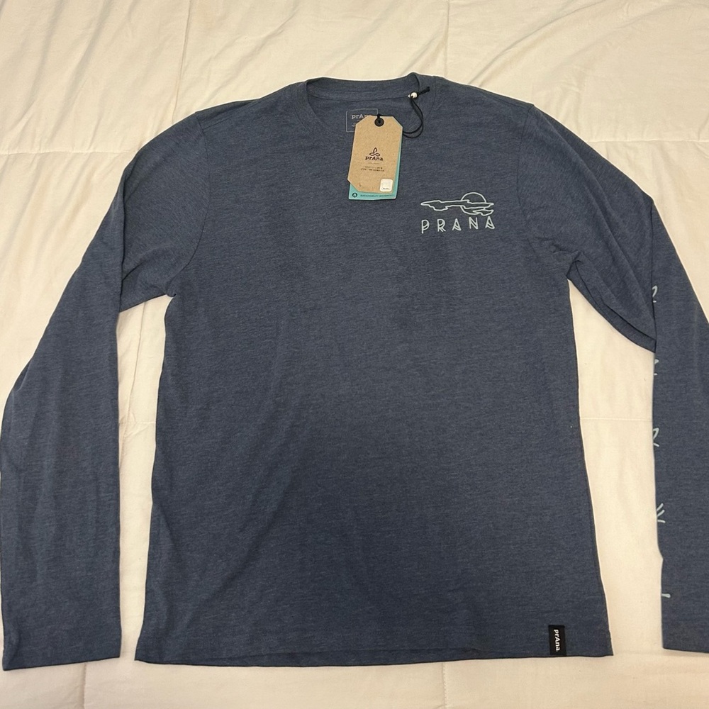 Prana Womens New Blue Long Sleeve Tee